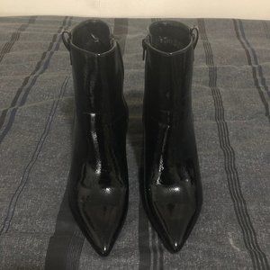 Krush Pointed Zippered Ankle Heel Boot